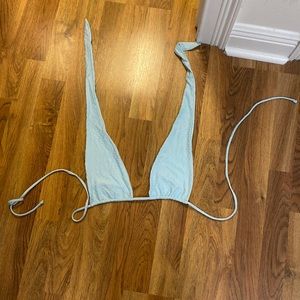 Blue Frankies Bikinis top